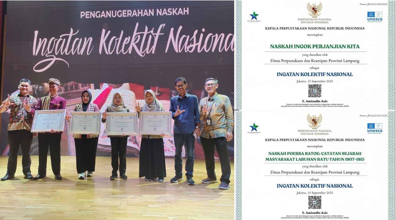 Menjaga Warisan, Meraih Penghargaan: Dua Naskah Kuno Lampung Harumkan Daerah di Ajang IKON 2025