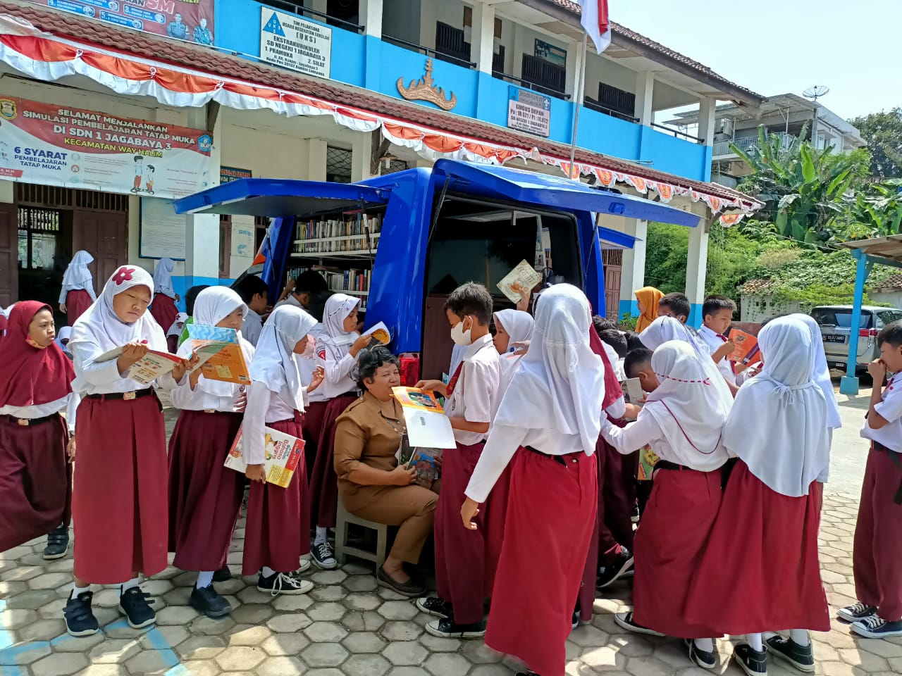Layanan Perpustakaan Keliling di SDN 1 Jagabaya 3 Bandar Lampung