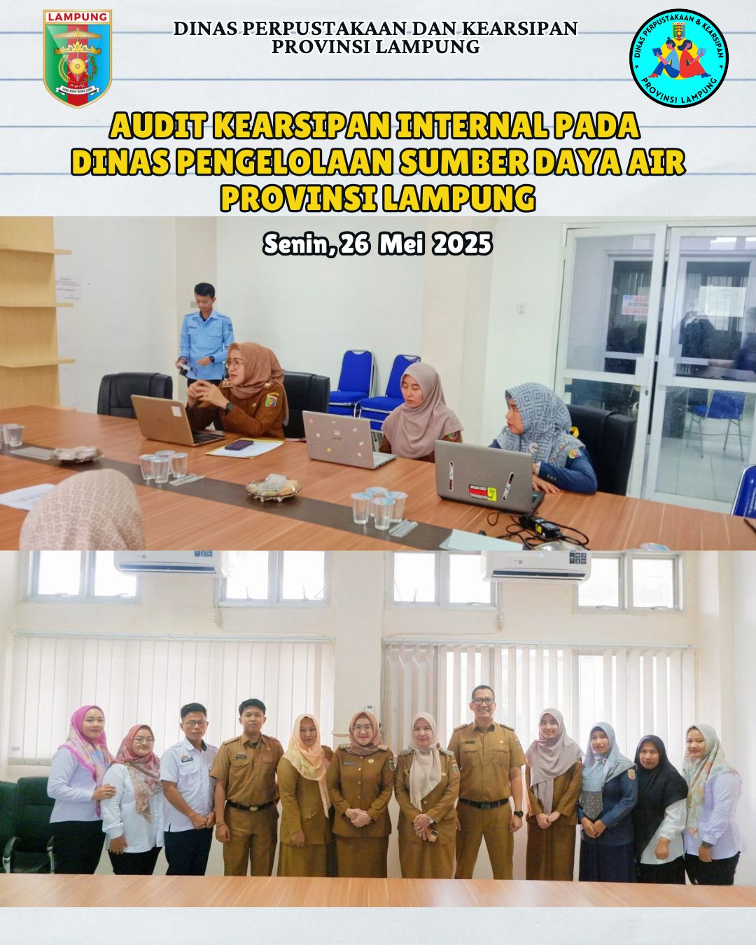 Audit Kearsipan Internal pada Dinas Pengelolaan Sumber Daya Air Provinsi Lampung